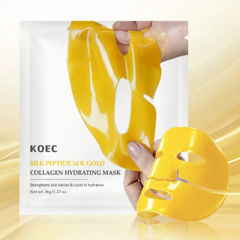 KOEC Silk Peptide 24K Gold Collagen Hydrating Maske til glød