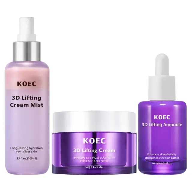 KOEC 3D Lifting Skin Care Set hudplejesæt til moden hud