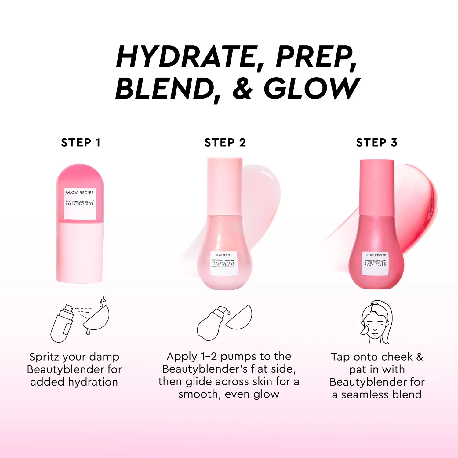 Glow Recipe Watermelon Glow Best-Sellers sæt 3 dele