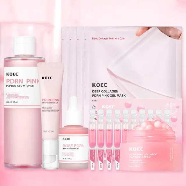 KOEC PDRN Skincare sæt 6 trin til glød