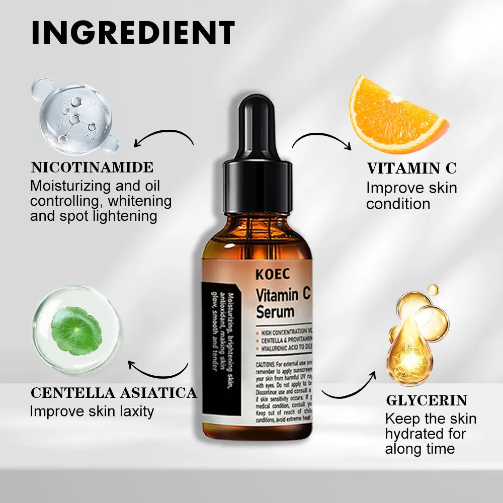 KOEC VC Snail Mucin Double Cleanser sæt 3 dele til tør hud