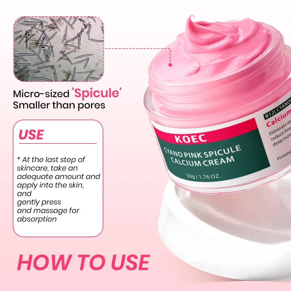 KOEC Pink Spicule Calcium øjencreme vitamin B12