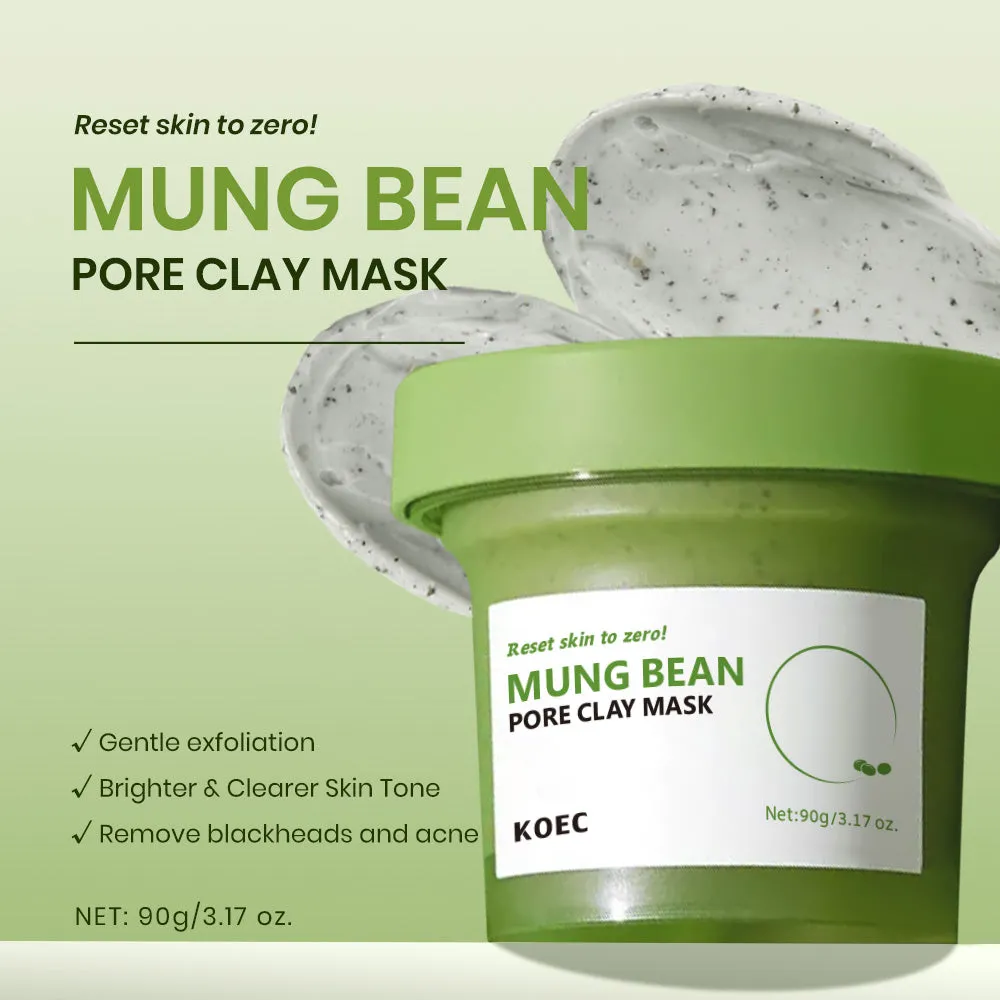 KOEC Mung Bean lermaske til porer