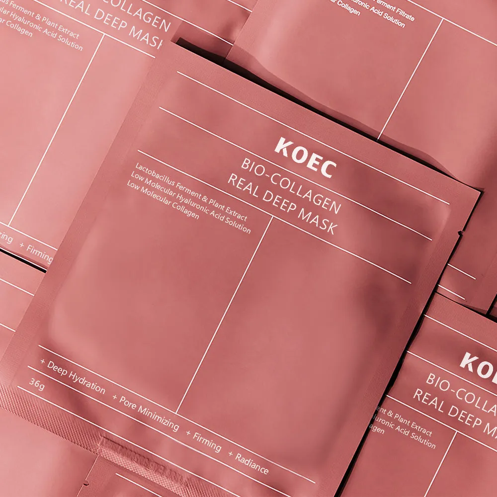 KOEC Bio-Collagen Real Deep Maske 4 stk til fugt