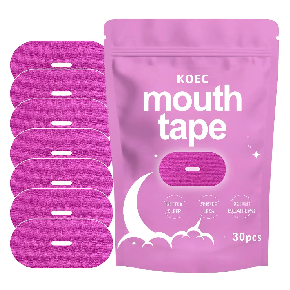 KOEC Sleeping mundtape pink 3-pak 90 stk