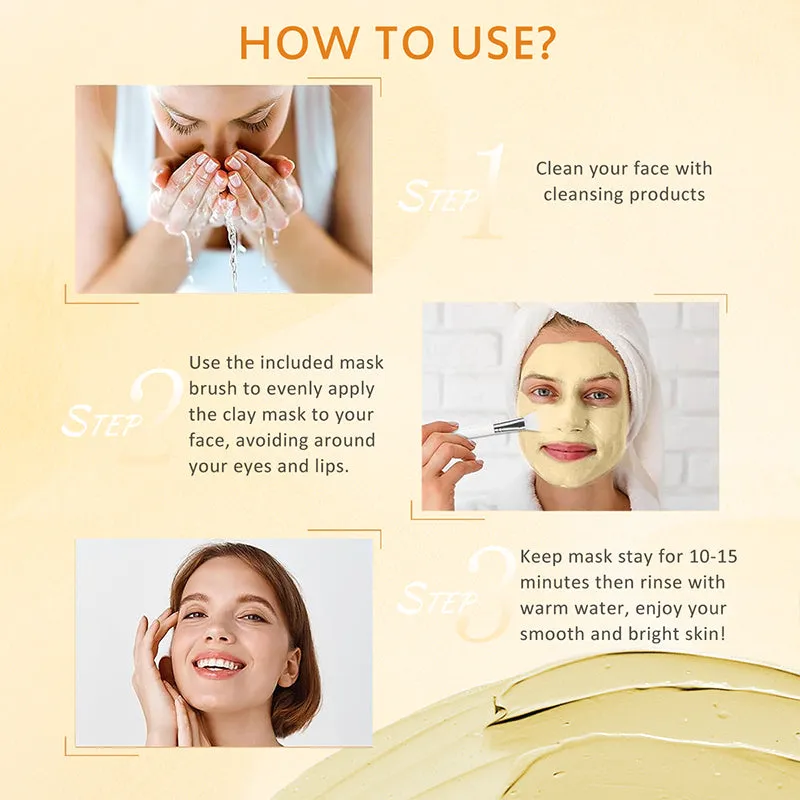 KOEC Turmeric Vitamin C Deep Clean Brightening lermaske 1 stk opklarende