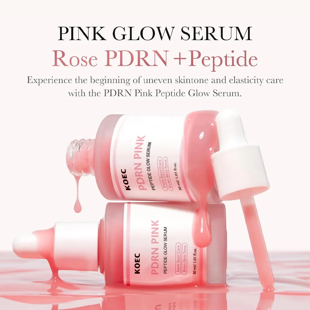 KOEC Pink PDRN ansigtsserum glød 5 peptider