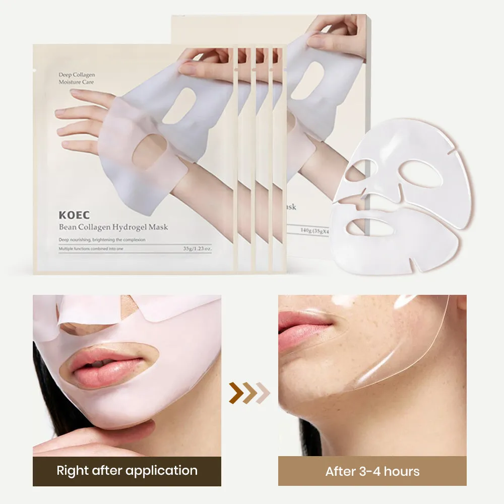 KOEC Bean Collagen ansigtsmaske fugt 1 stk nat