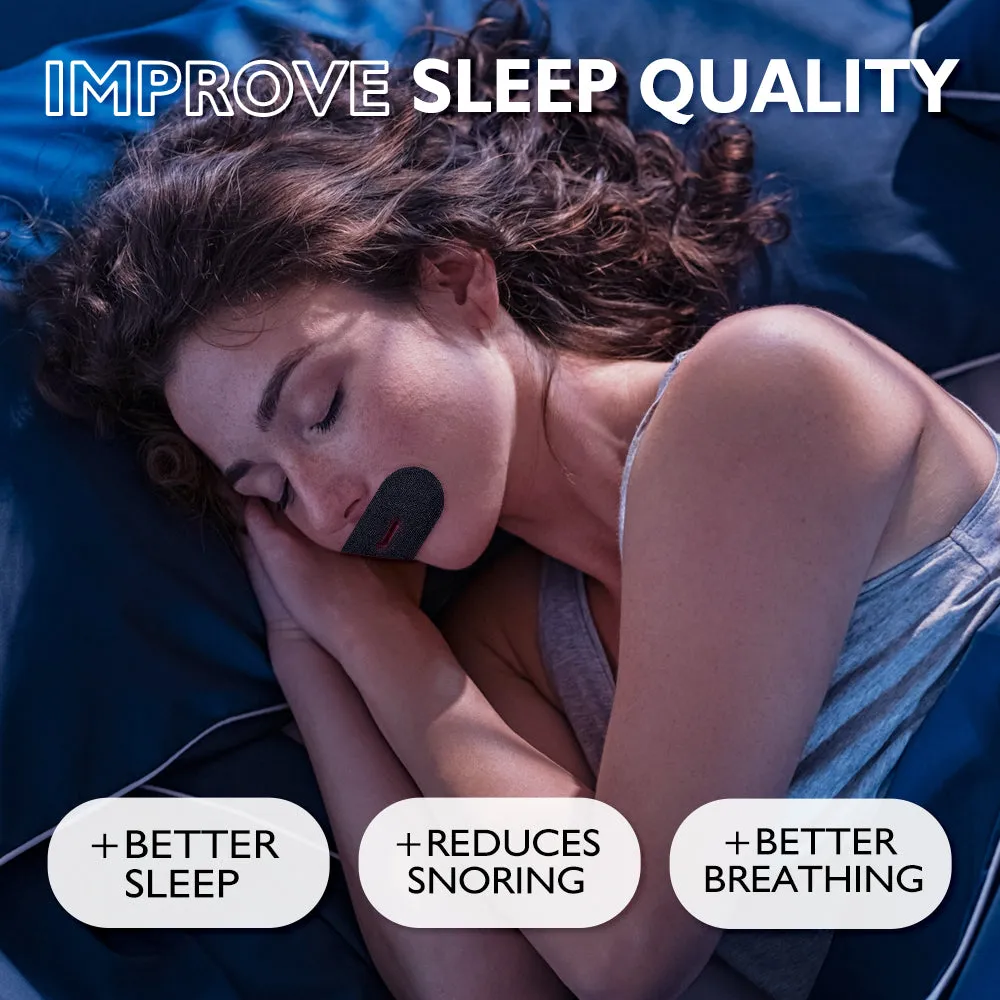 KOEC Black Sleeping mundtape 3-pak 90 stk sort