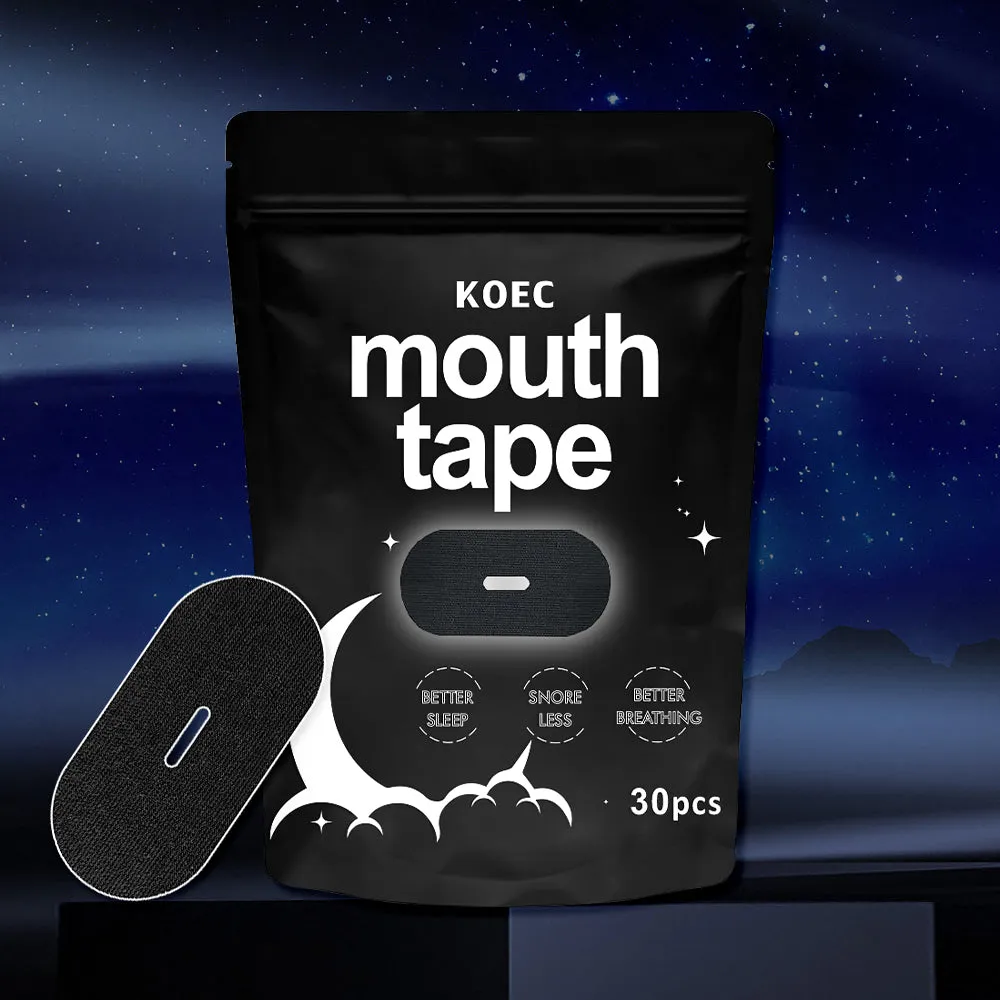 KOEC Black Sleeping mundtape 3-pak 90 stk sort