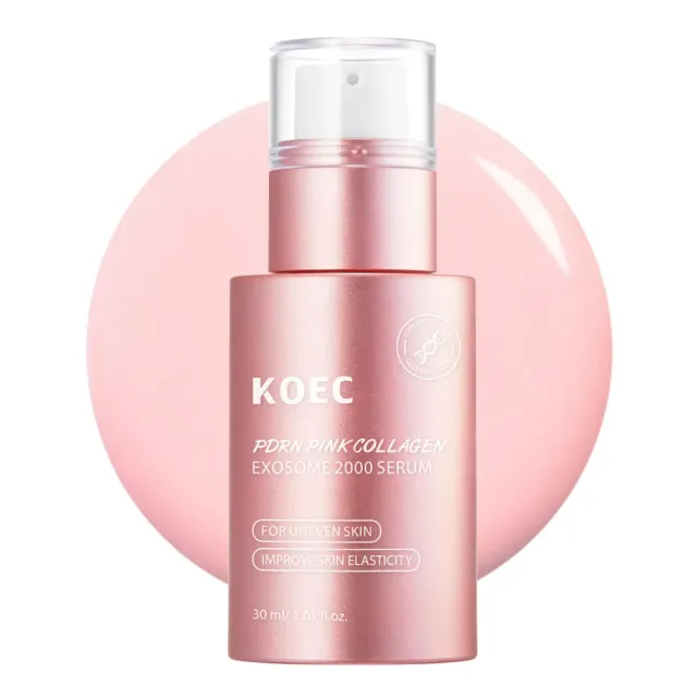 KOEC Pinke PDRN Collagen Exsome 2000 serum 1 stk til glød