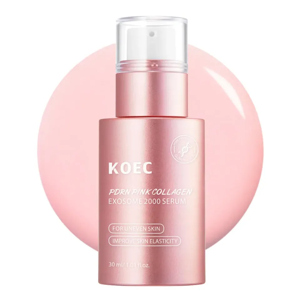 KOEC Pinke PDRN Collagen Exsome 2000 serum 1 stk til glød