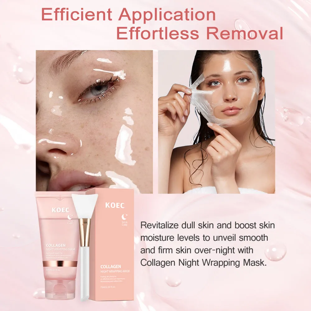 KOEC Collagen Night Wrapping Mask peel-off 1 stk med børste