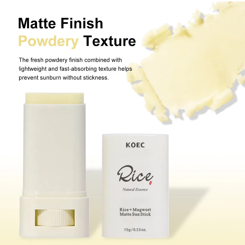 KOEC Rice Matte solstift SPF 50+ 1 stk til ansigt