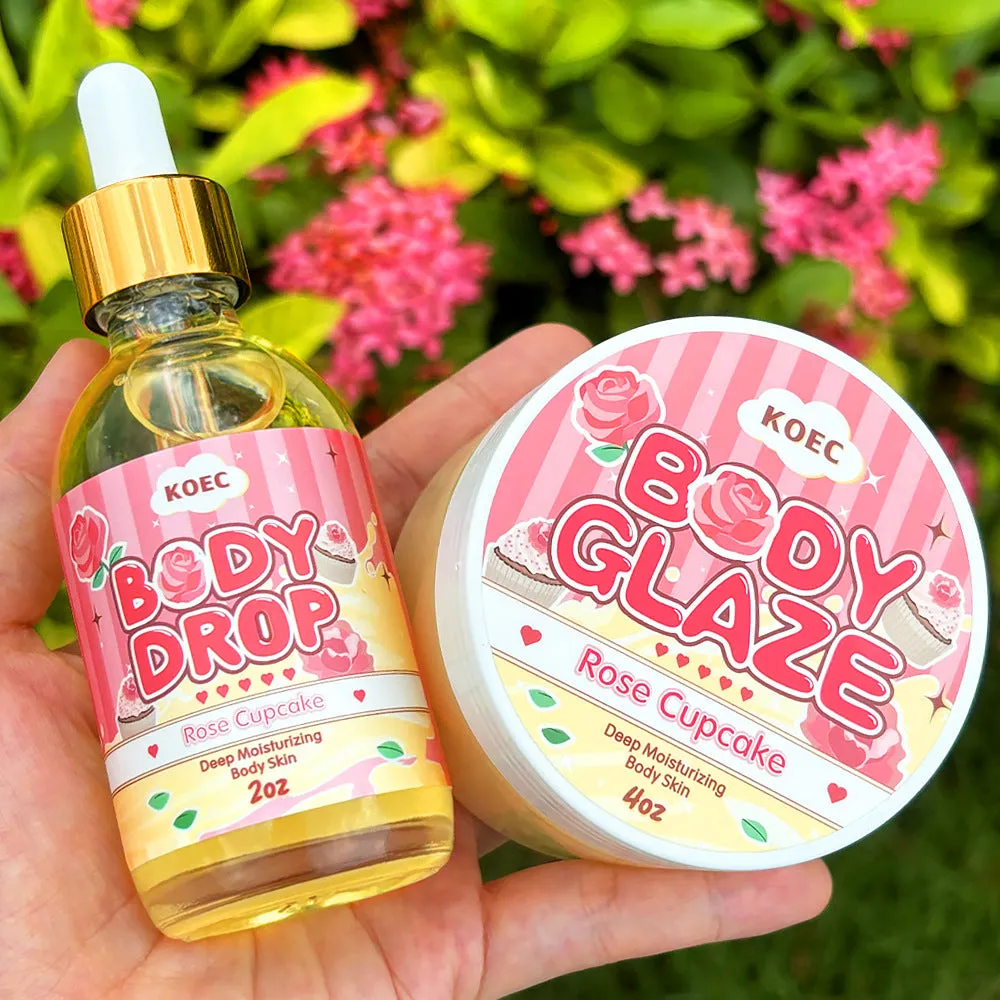 KOEC Body Glaze + Body Oil sæt jordbær