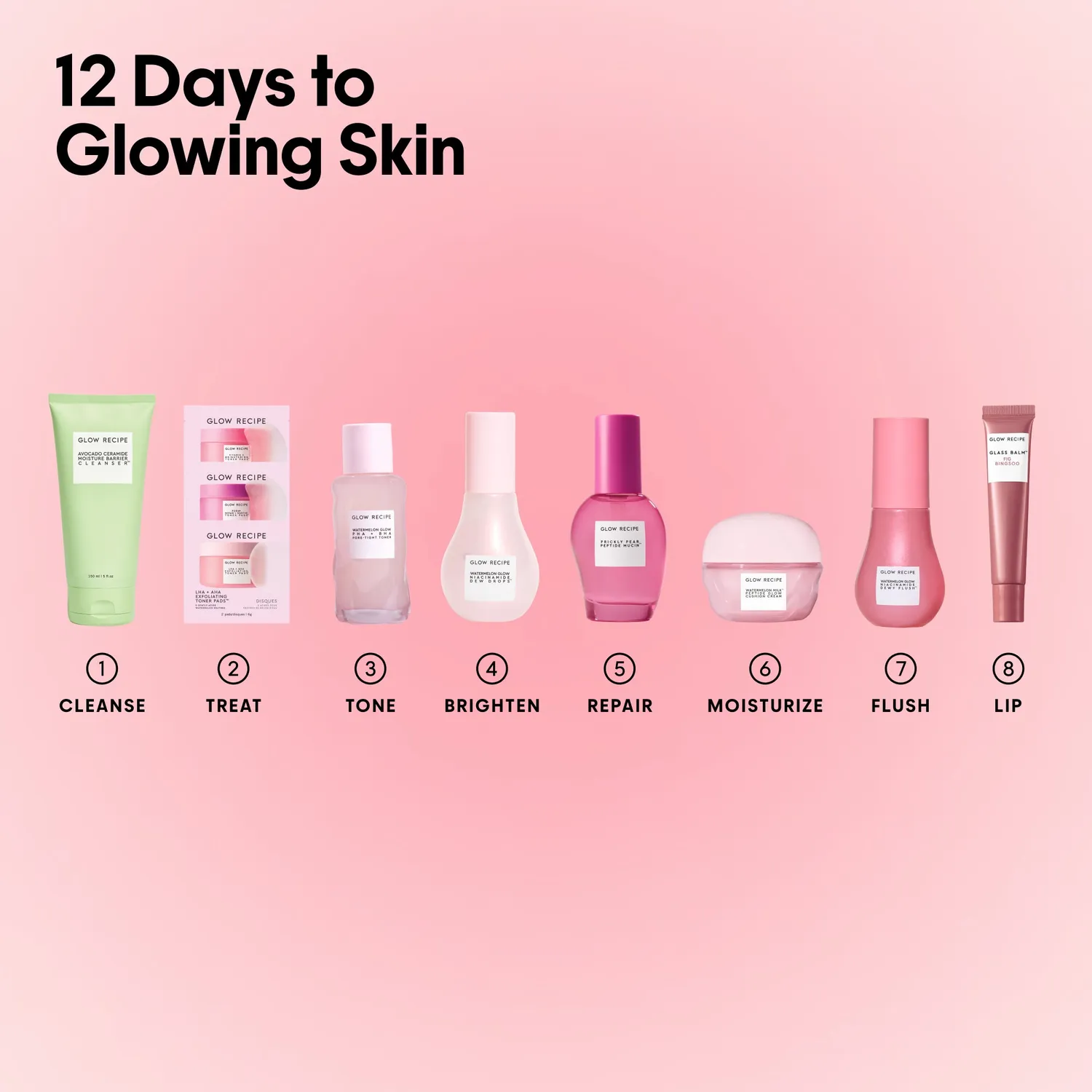 Glow Recipe 12 Days of Glow adventskalender 12 dele glow