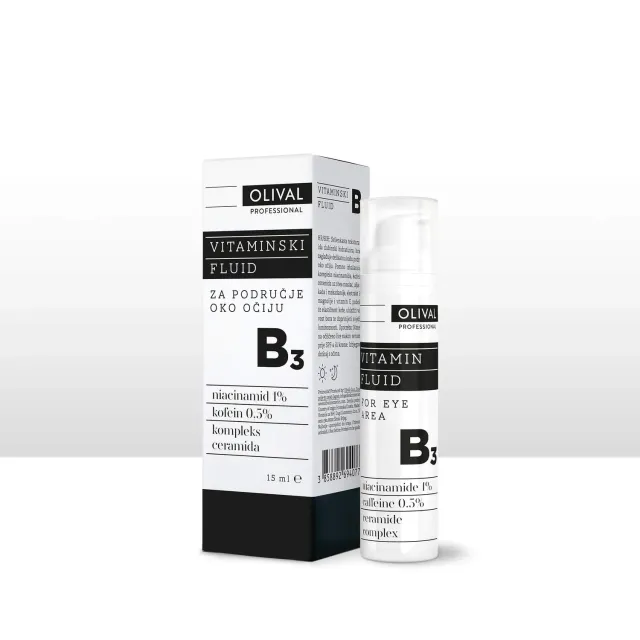 Olival Professional Vitamin Fluid B3 øjencreme mod mørke rande