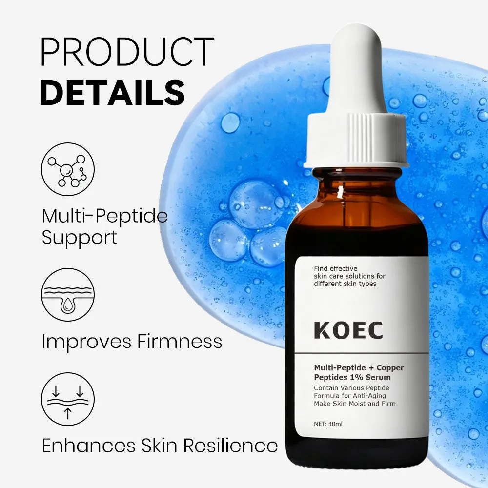 KOEC Multi-Peptide Copper Peptides 1% ansigtsserum mod linjer