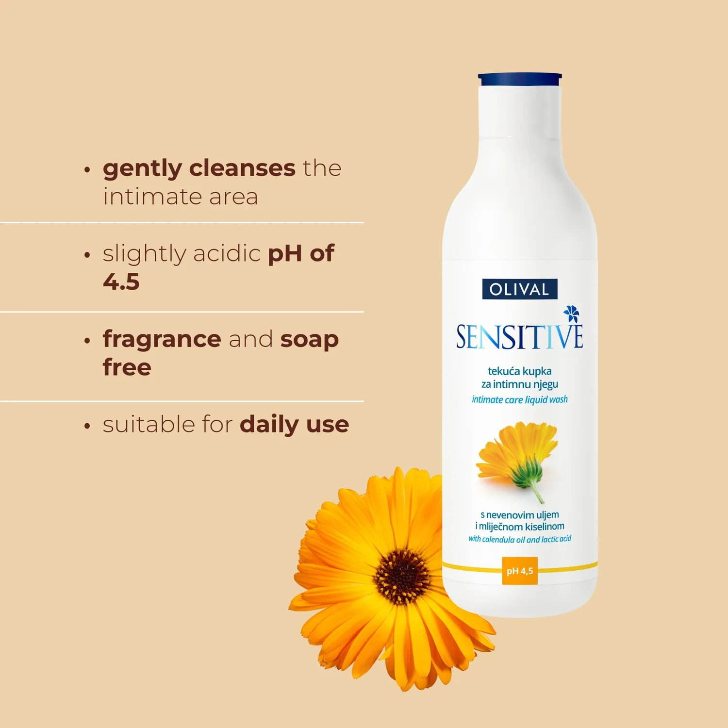Olival Professional Sensitive intimvask uden parfume