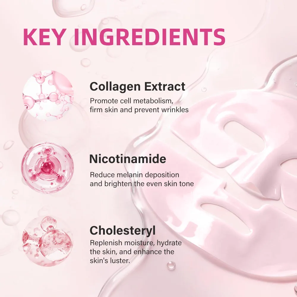 KOEC PDRN Peptide Collagen hydrogelmaske til glød