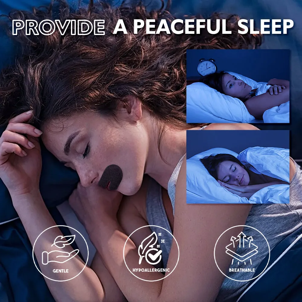 KOEC Black Sleeping mundtape 3-pak 90 stk sort