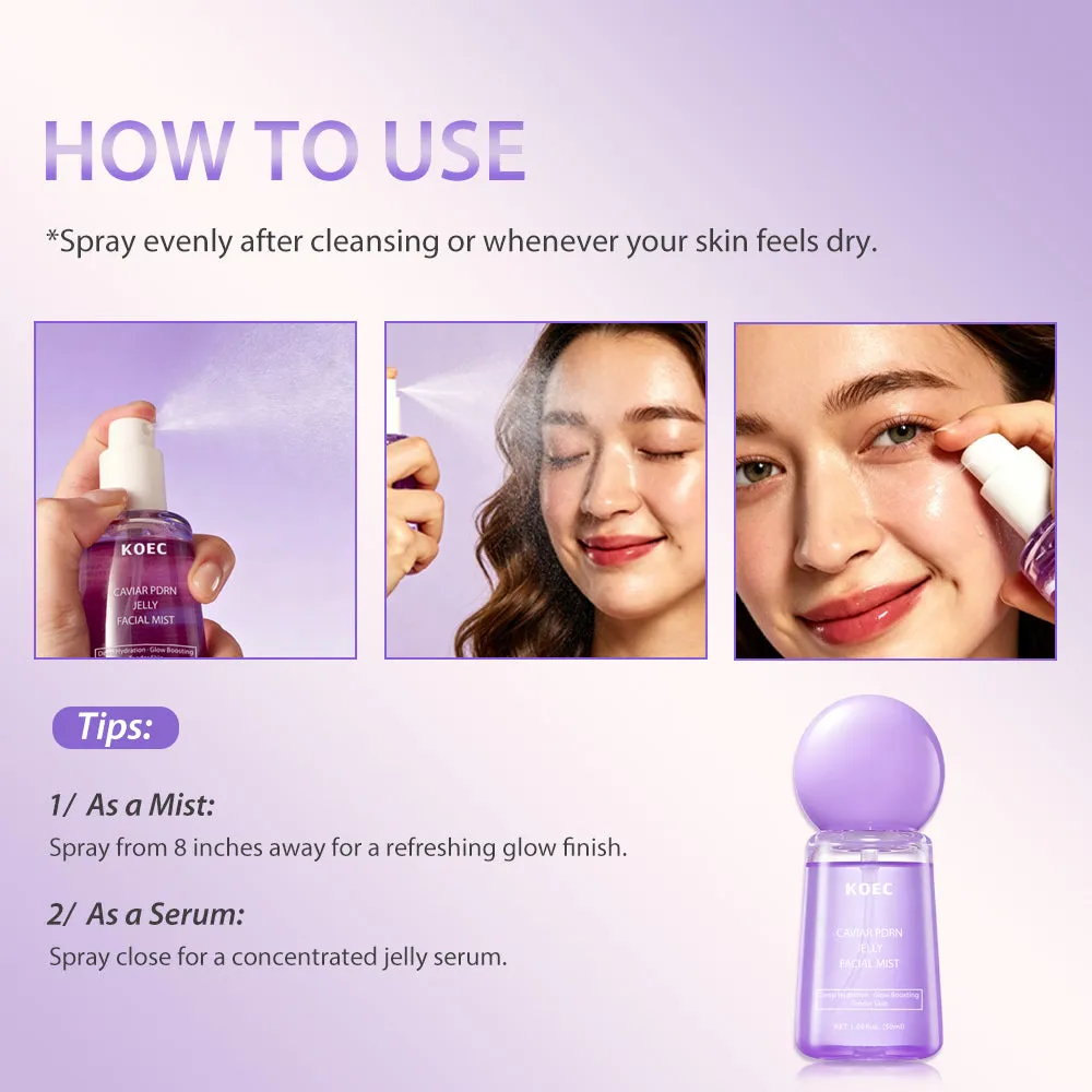 KOEC Caviar PDRN Jelly Serum Mist ansigtsmist fugt