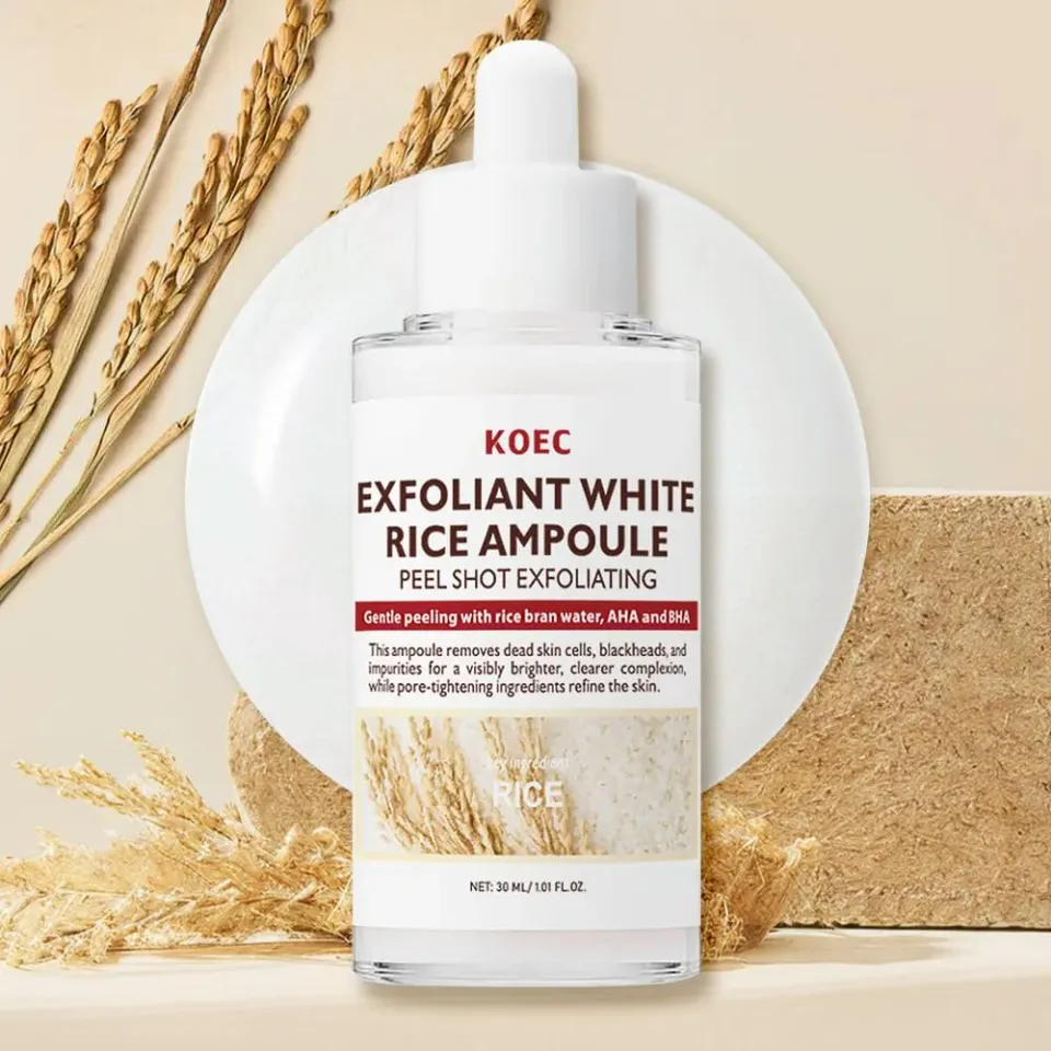 KOEC Peel Shot White Rice ampul til tør hud
