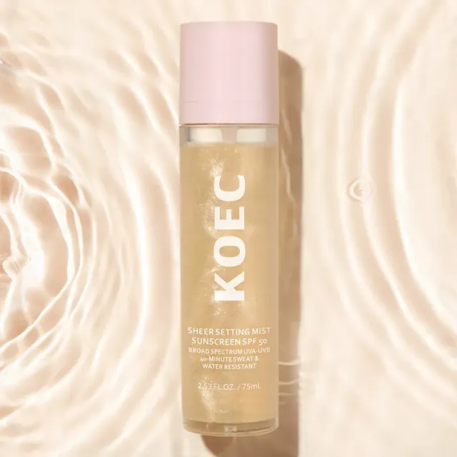 KOEC Sunglaze Sheer Setting Sunscreen Mist solmist SPF 50