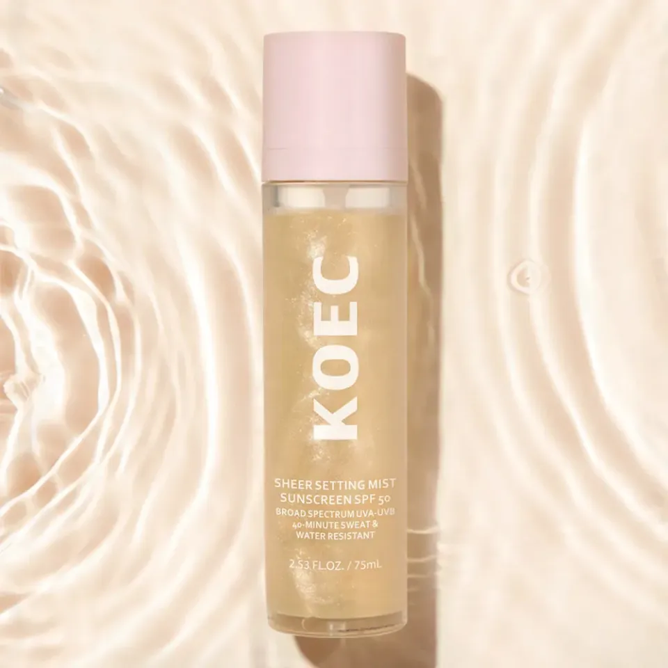 KOEC Sunglaze Sheer Setting Sunscreen Mist solmist SPF 50