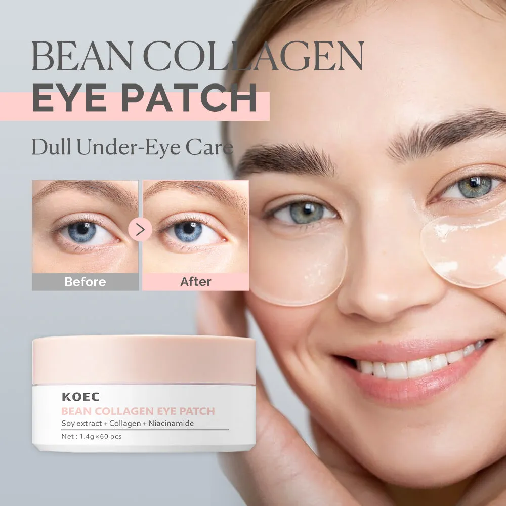 KOEC Bean Collagen øjenmaske 60 stk mod hævelse