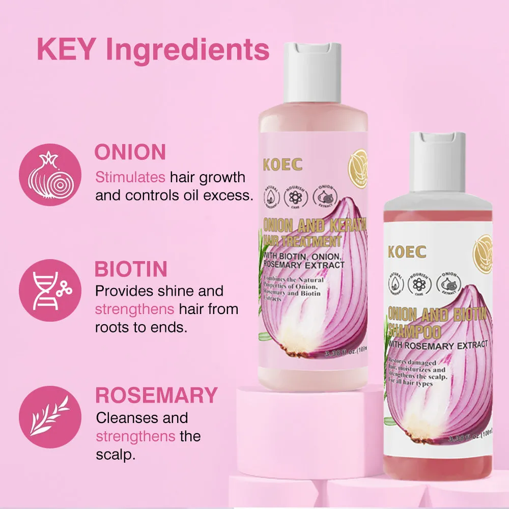KOEC Onion Rosemary Shampoo Conditioner hårsæt til alle hårtyper