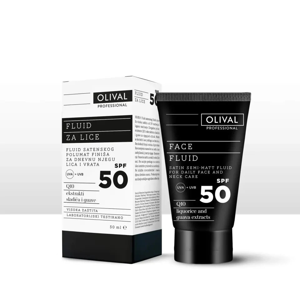 Olival Professional Face Fluid SPF 50 solcreme uden parfume