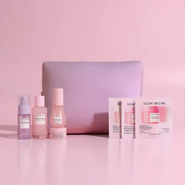 Glow Recipe Glow to Go Travel Kit saet 8 dele fugt
