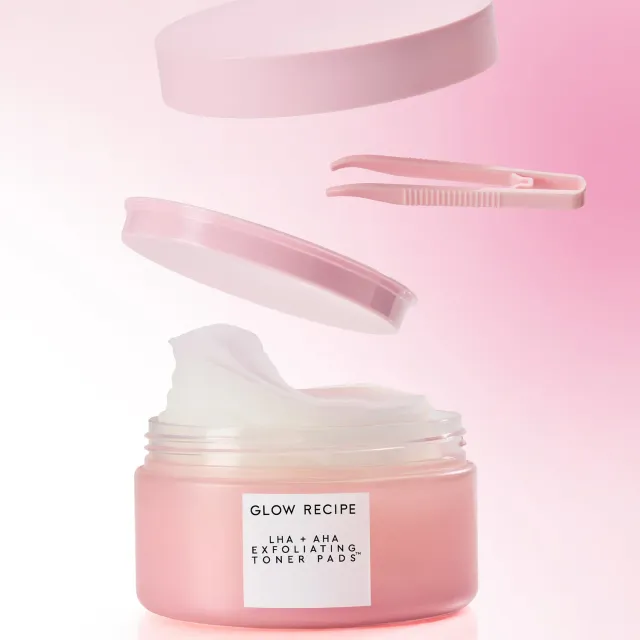Glow Recipe Watermelon LHA + AHA toner pads 60 stk mild
