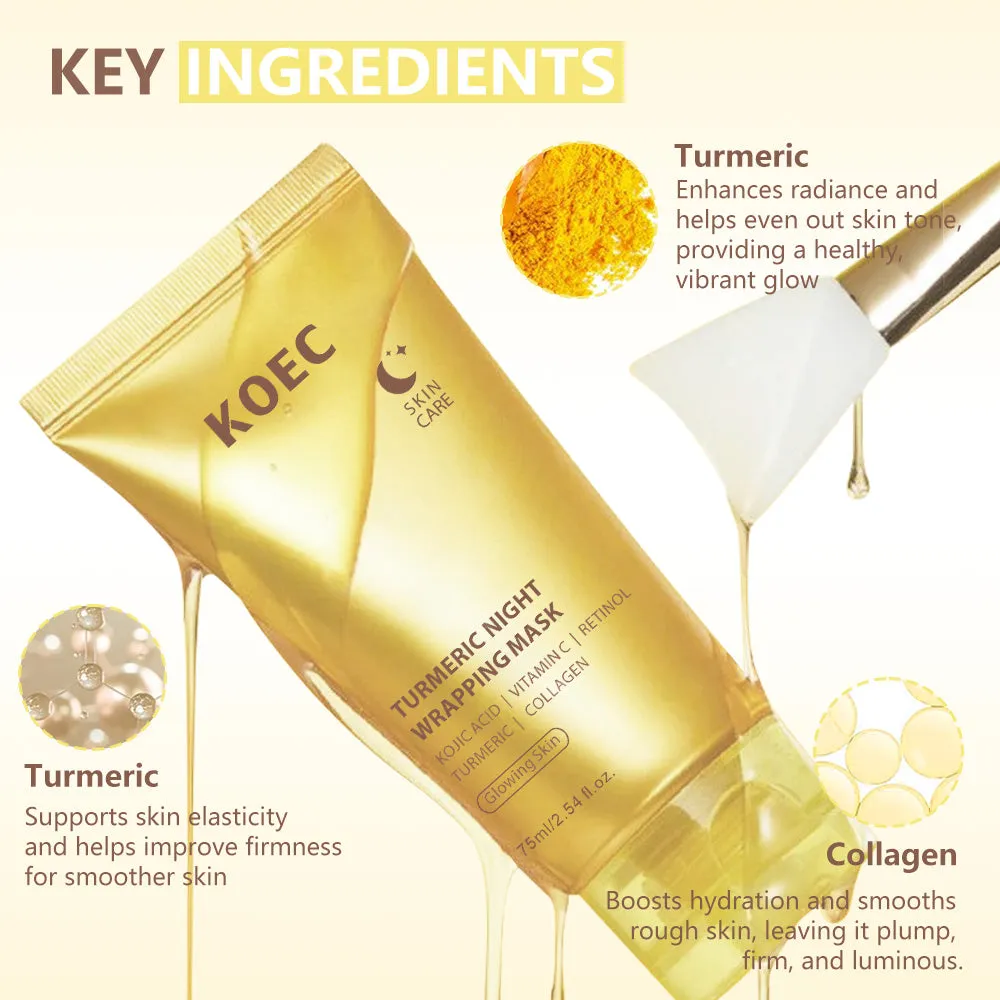 KOEC Turmeric Night Wrapping Mask natmaske gurkemeje