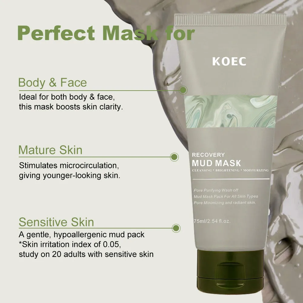KOEC Recovery Mud Mask lermaske 75g fedtet hud