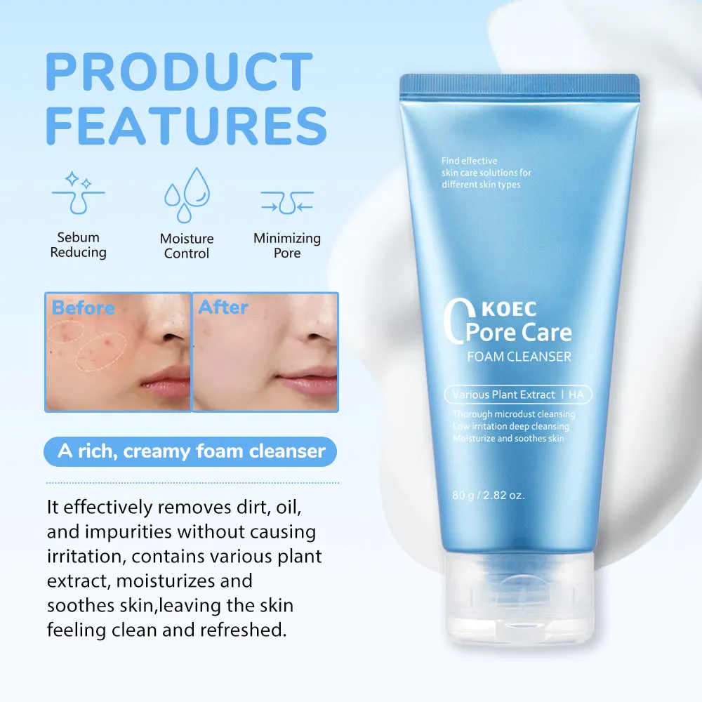 KOEC Zero Foam Pore Care rens til porer mild