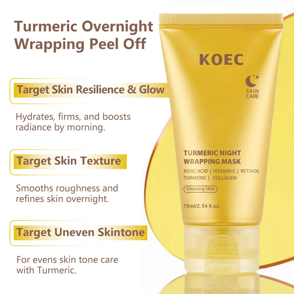 KOEC Turmeric Night Wrapping Mask natmaske gurkemeje