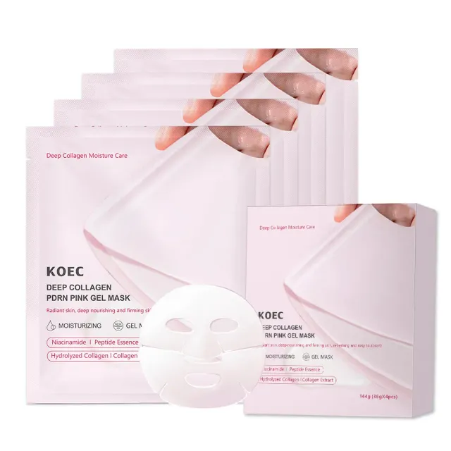 KOEC Deep Collagen PDRN Pink gelmaske fugt og glød