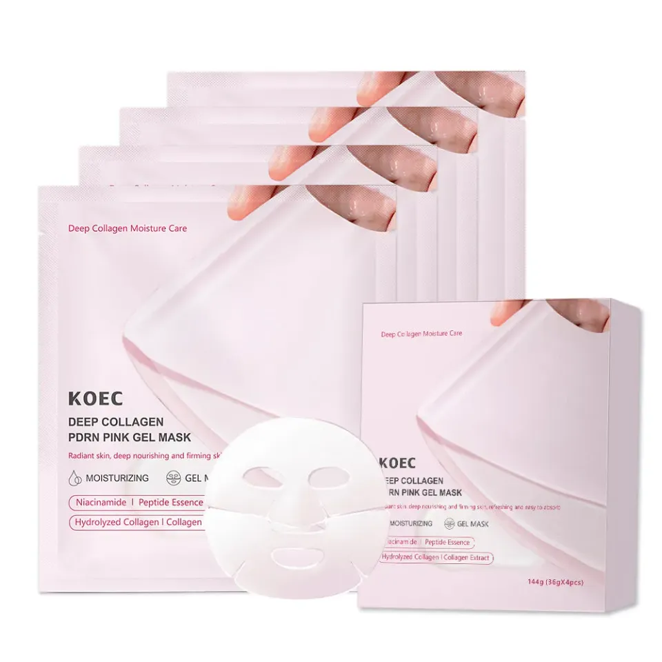 KOEC Deep Collagen PDRN Pink gelmaske fugt og glød