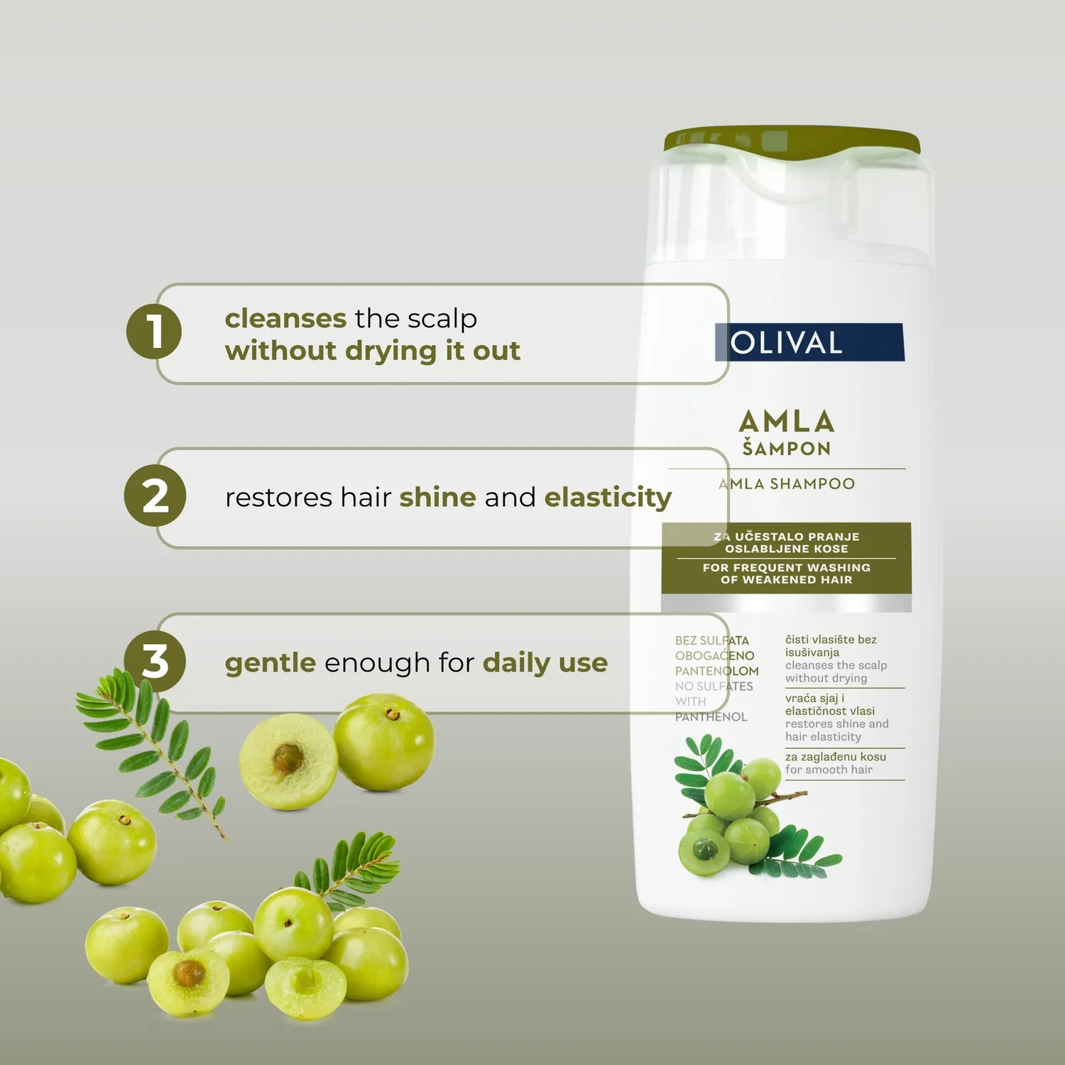 Olival Professional Amla Shampoo til svækket hår