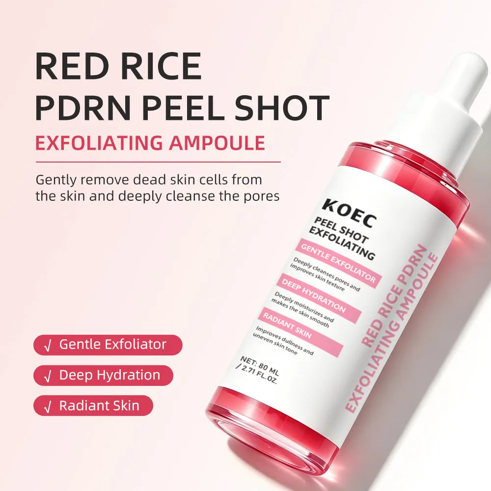 KOEC Red Rice PDRN Exfoliating Ampul mild peeling til tør hud