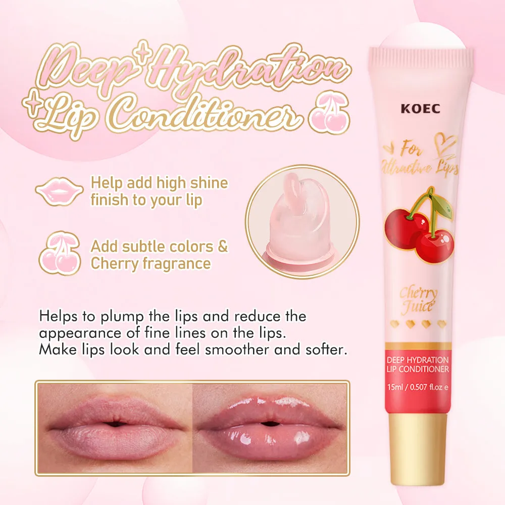 KOEC Cherry Juicy læbesæt balm+olie kirsebærduft