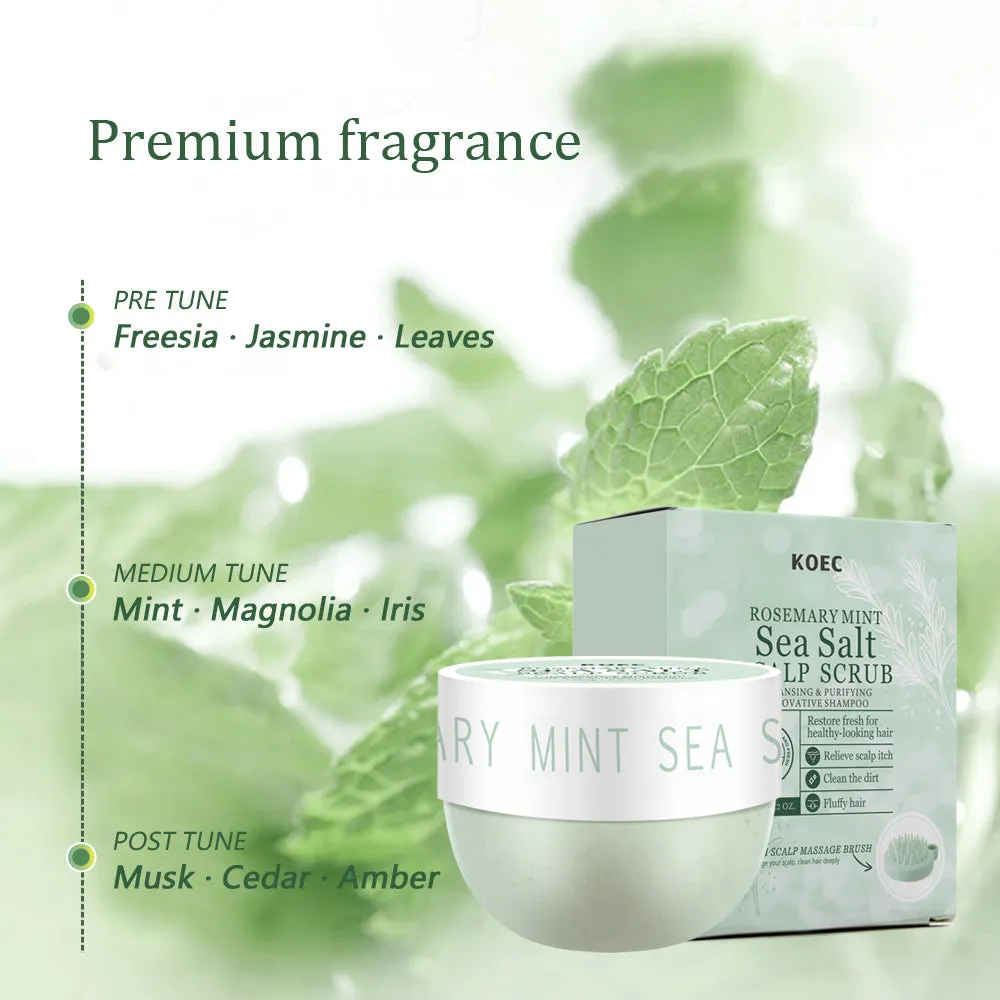 KOEC Rosemary Mint Sea Salt hovedbundsscrub mod skæl