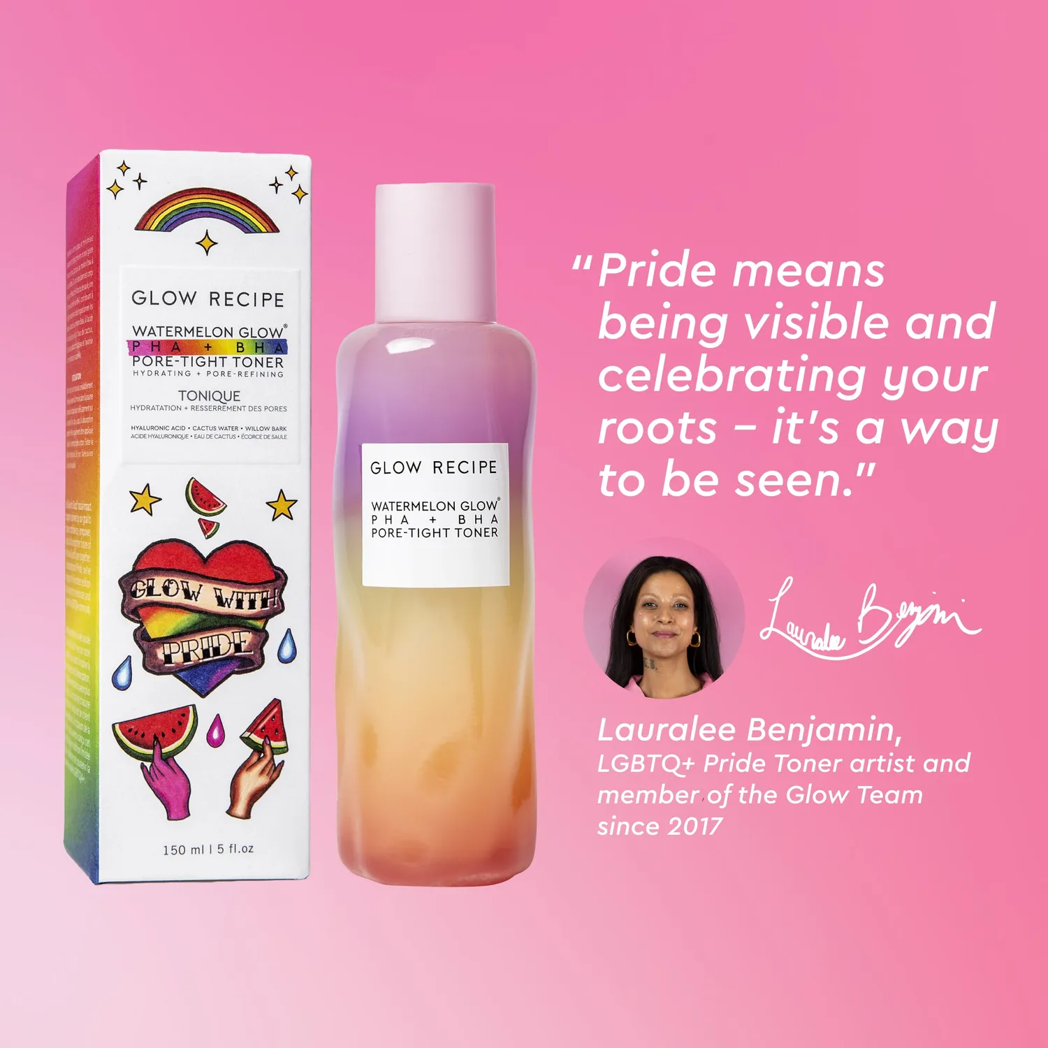 Glow Recipe Watermelon Glow PHA+BHA Toner 150ml til porer