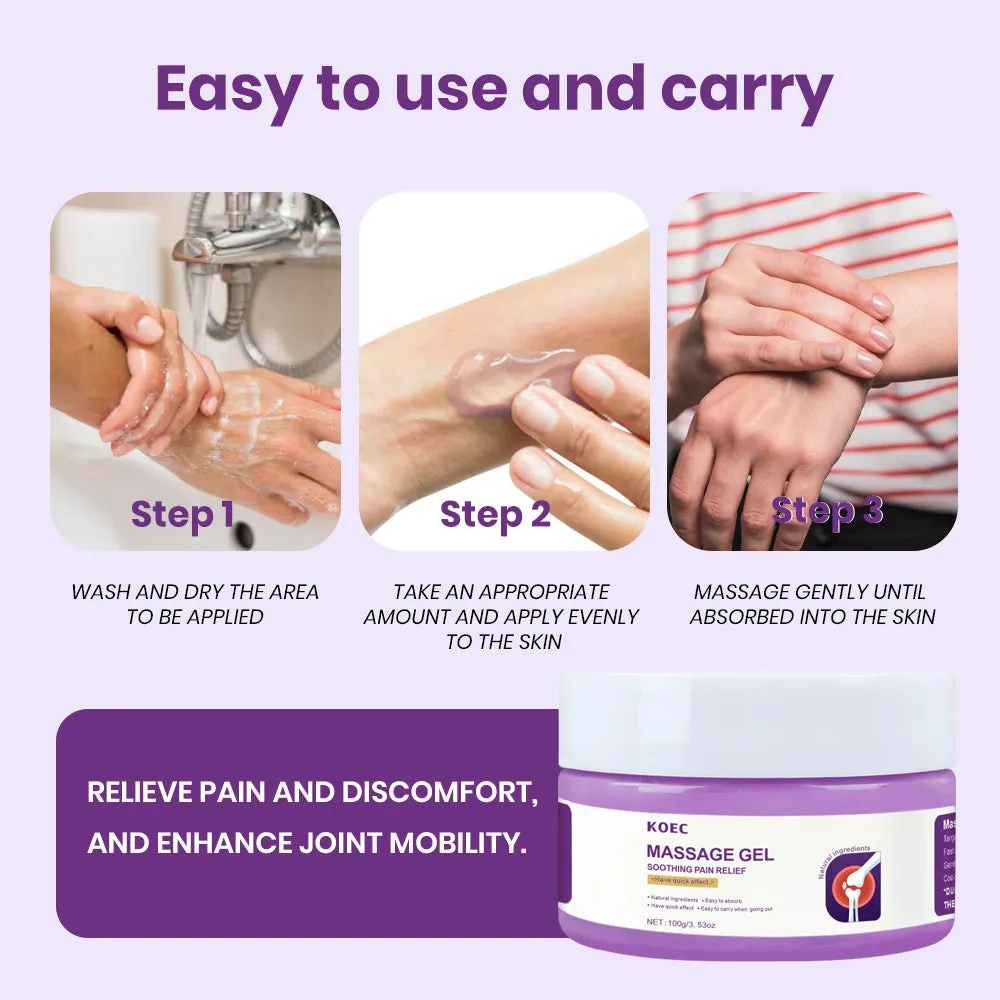 KOEC Pain Relief massagegel til led og muskler