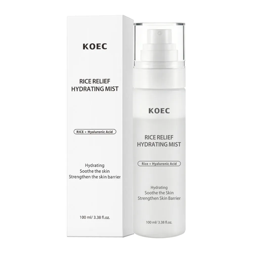 KOEC Rice Relief fugtmist ris duftfrisk mat hud