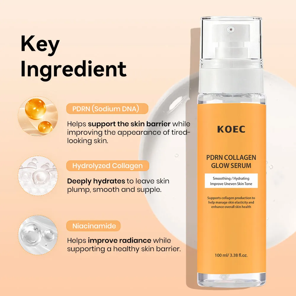 KOEC PDRN Collagen Glow serum til glass skin og fugt