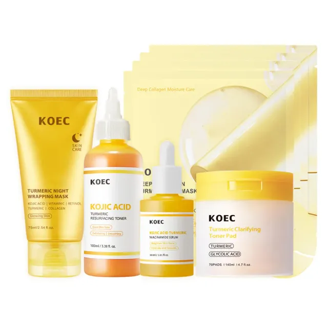 KOEC Turmeric Kojic Acid hudplejesæt mod pigmentpletter