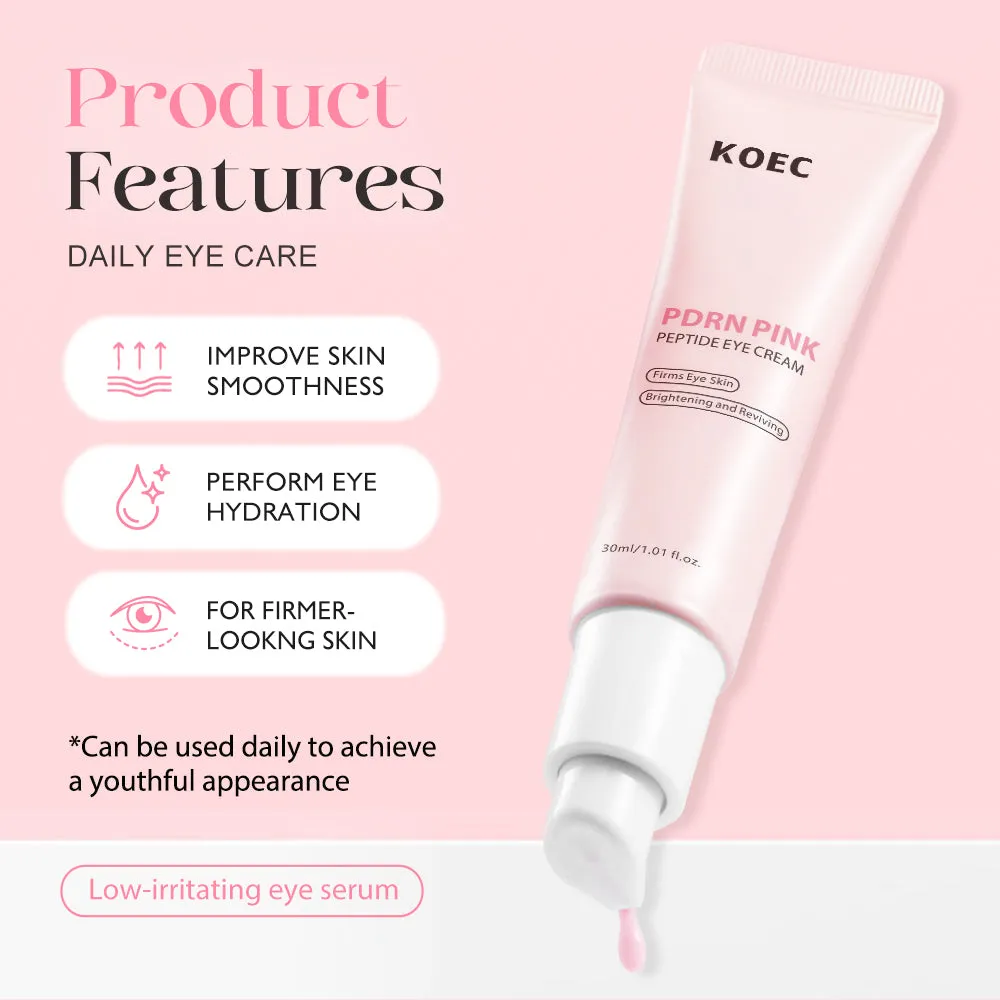 KOEC PDRN Pink Peptide øjenserum mod mørke rande
